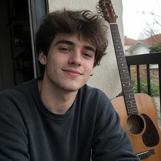 Aluno de guitarra 4